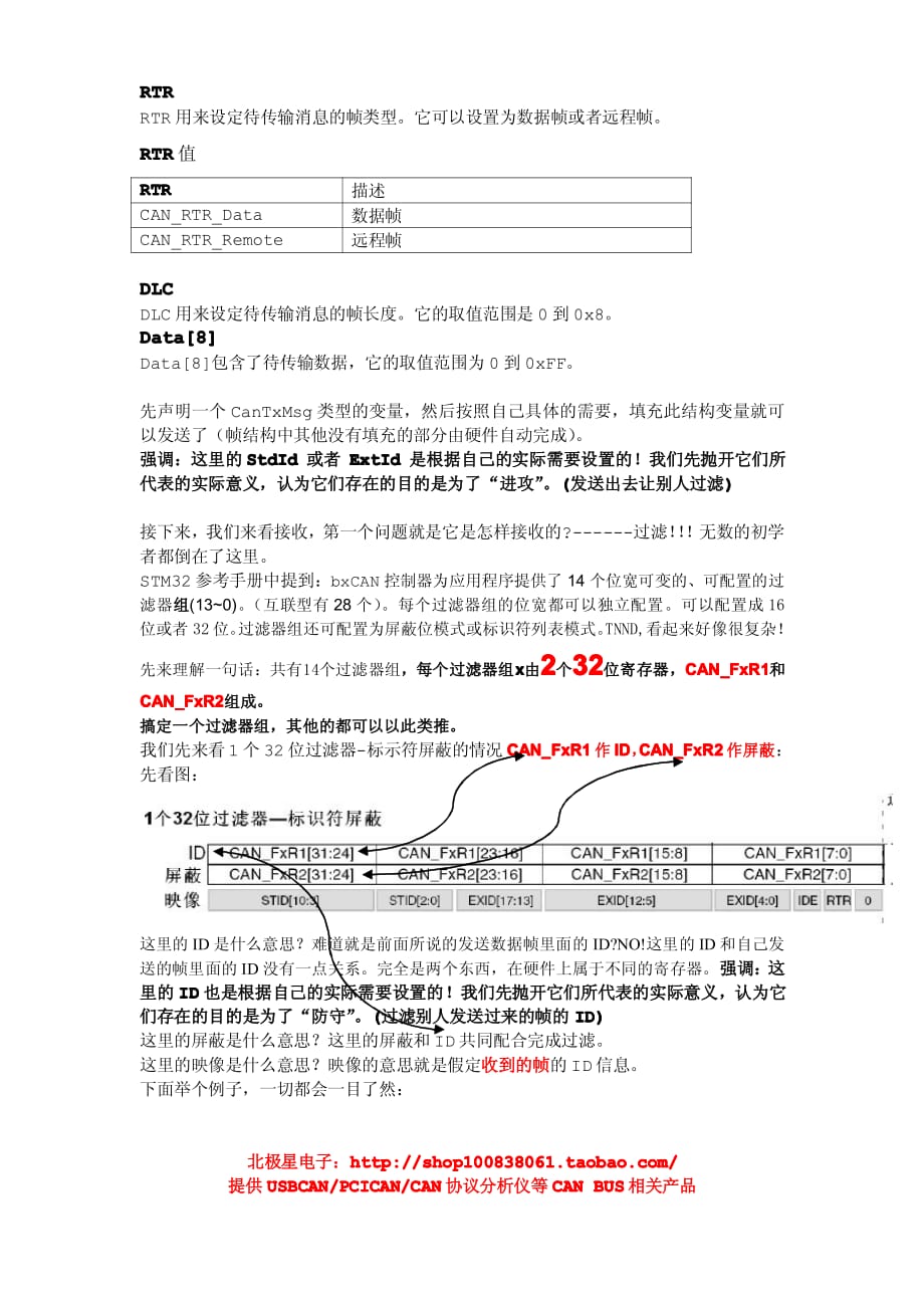 STM32 CAN接收过滤和发送图文详解_第2页