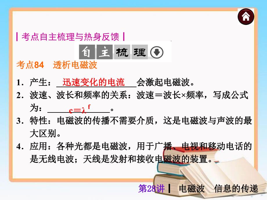 人教版中考物理复习第28讲 电磁波 信息的传递 （22张PPT）_第2页