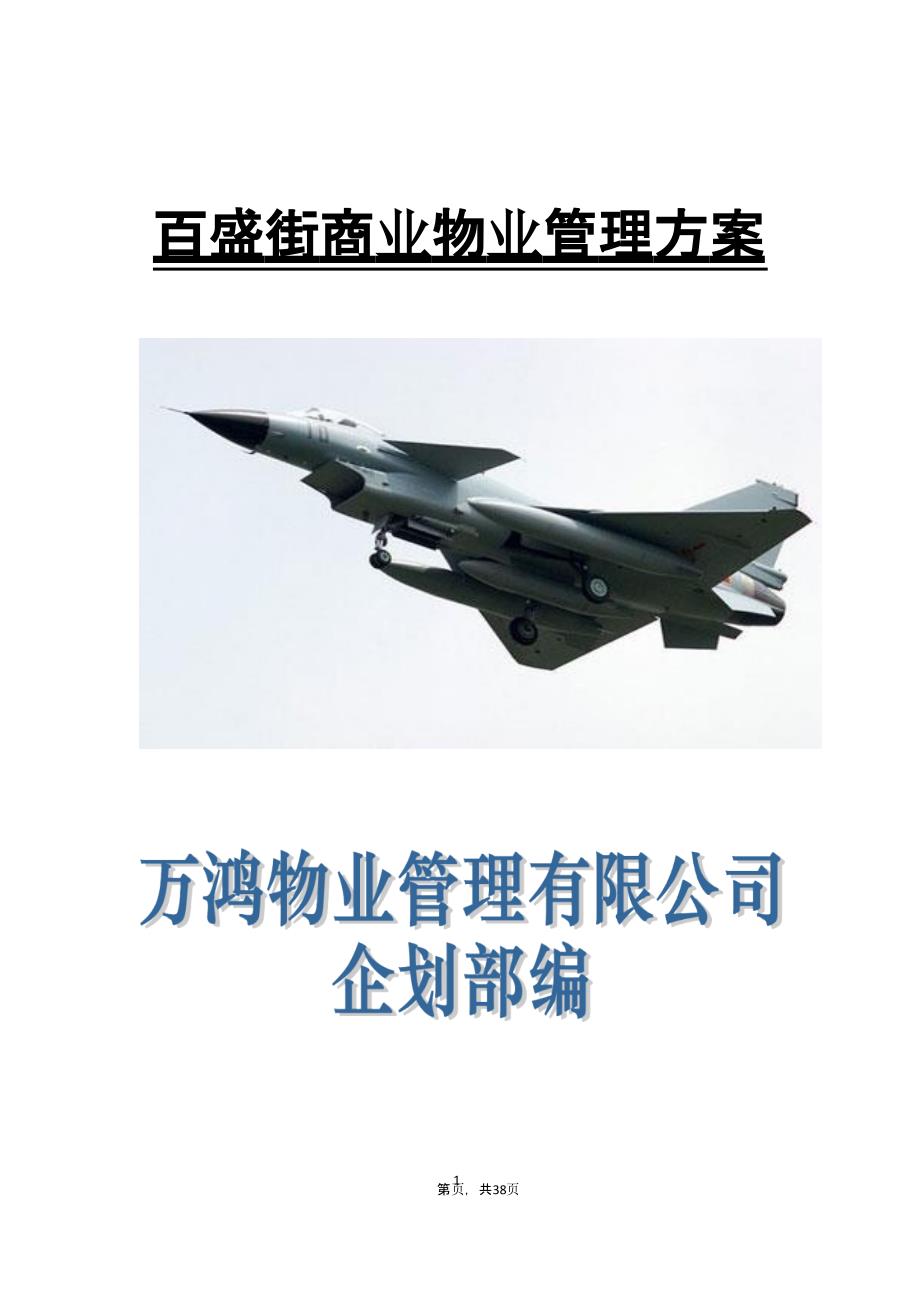 770百盛街商业物业管理方案(39)页（2020年12月16日整理）.pptx_第1页