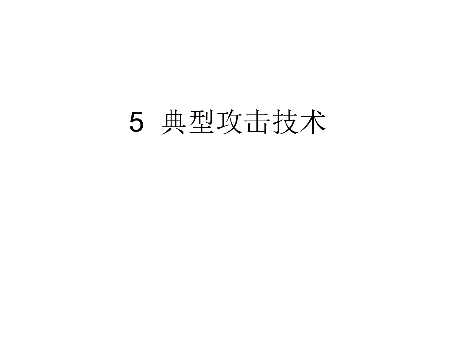 典型攻击技术PPT课件_第1页