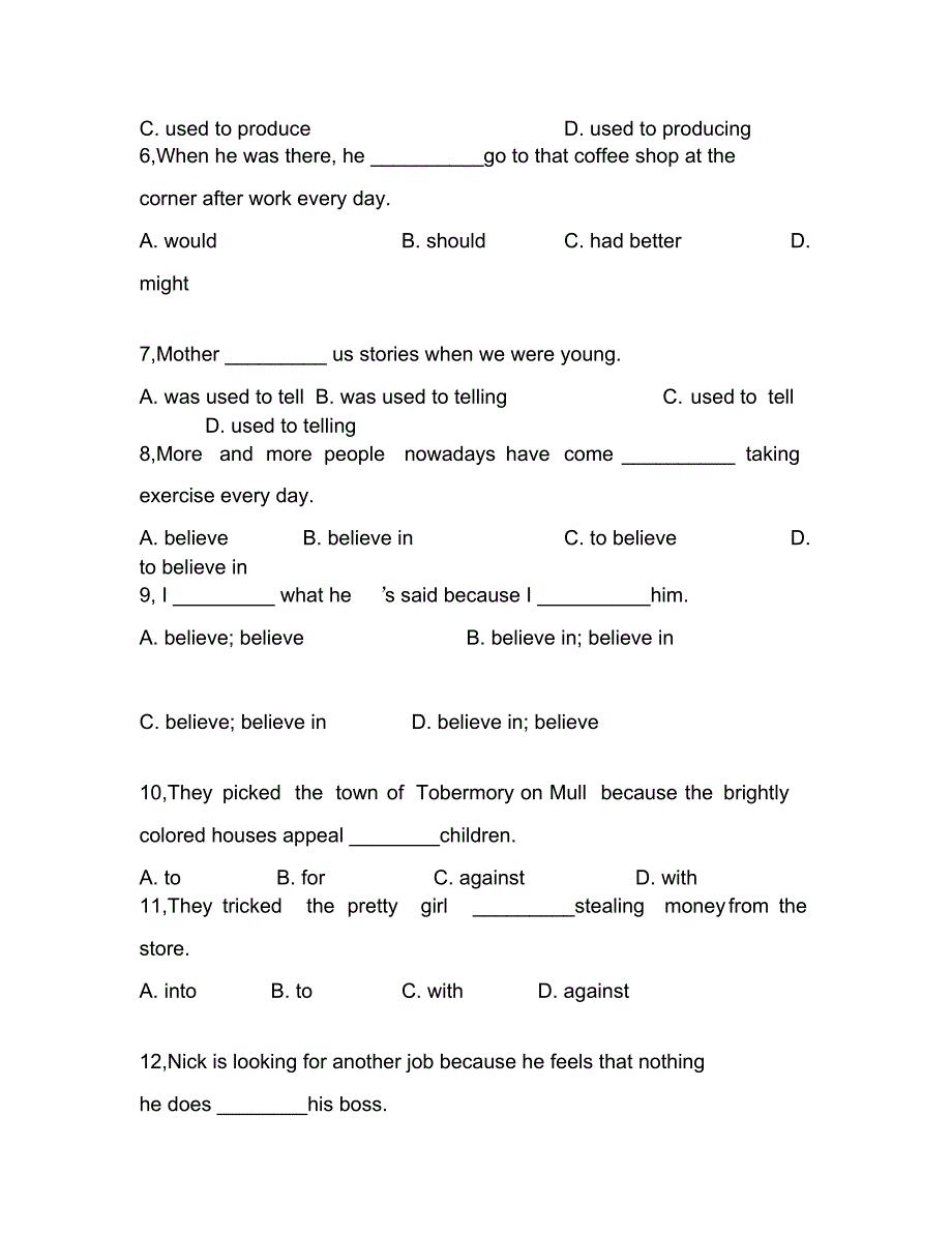 高中英语高考模拟测试备考试题820_第2页