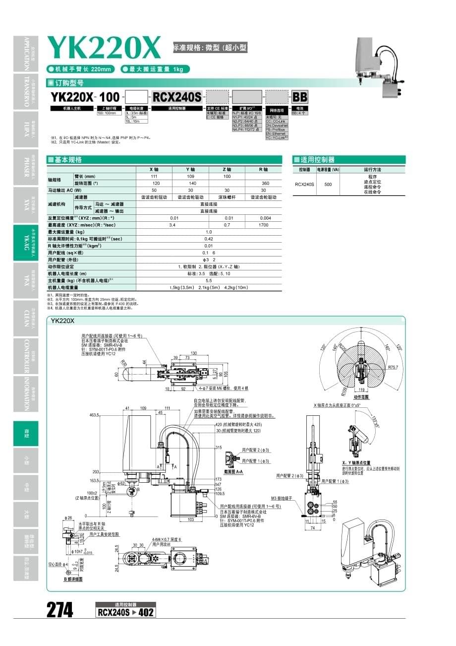 4轴微型机器人YAMAHA_第5页