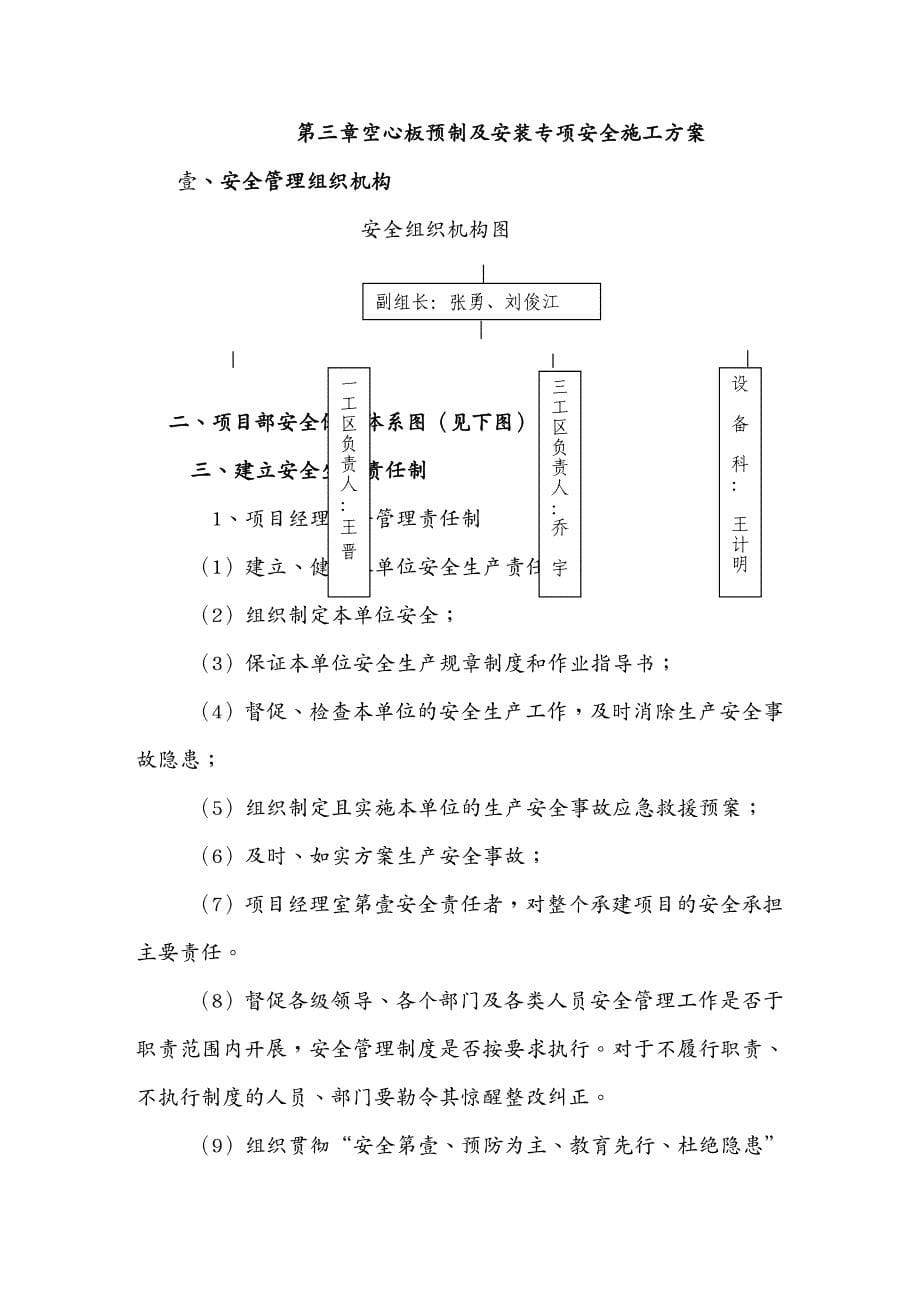 建筑工程安全空心板预制及安装专项安全施工方案审批表_第5页