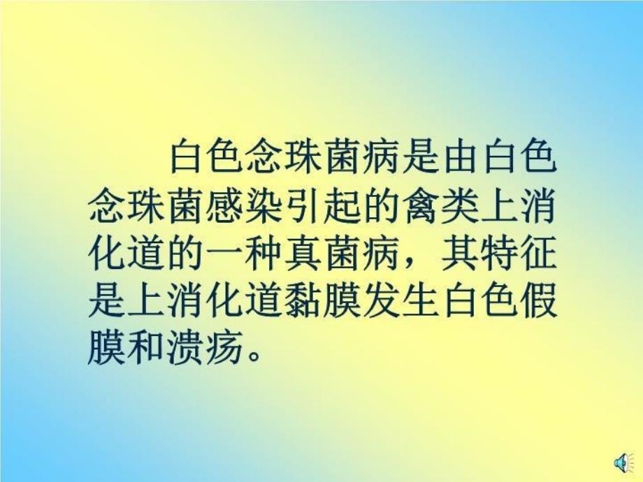 精品-优秀PPT课件--精品-优秀PPT课件--41禽白色念珠菌病_第3页