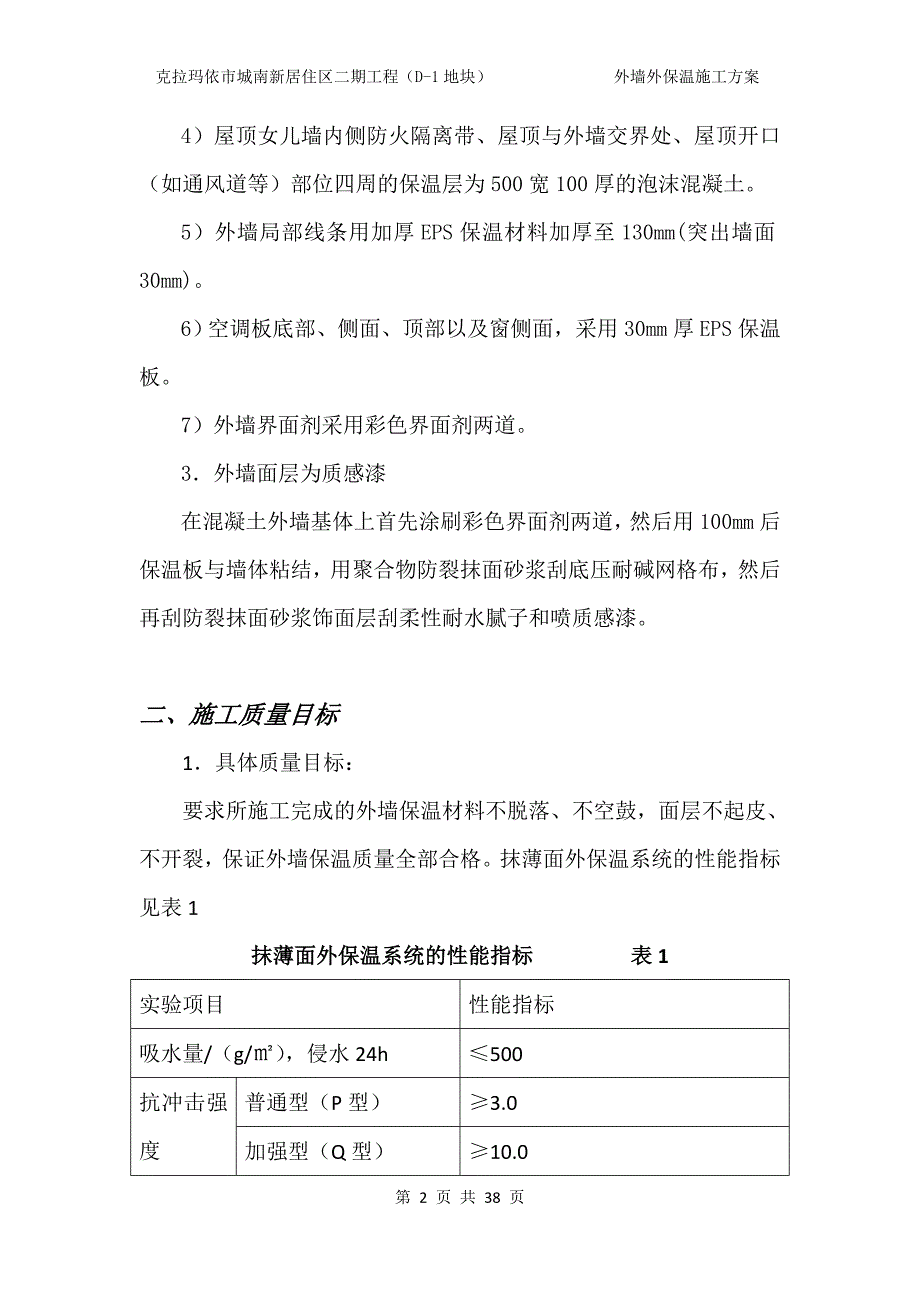 克拉玛依市城南新居住区二期工程外保温专项施工_第2页