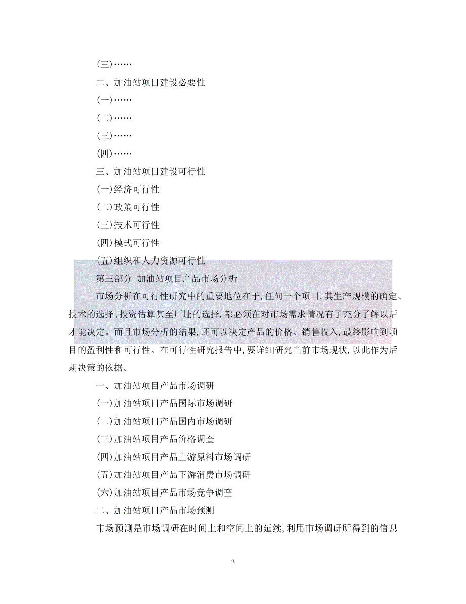 （优选)加油站项目可行性研究报告（通用）_第3页