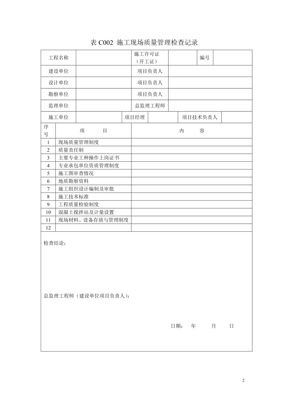 建筑工程资料管理标准含开工报告_第2页