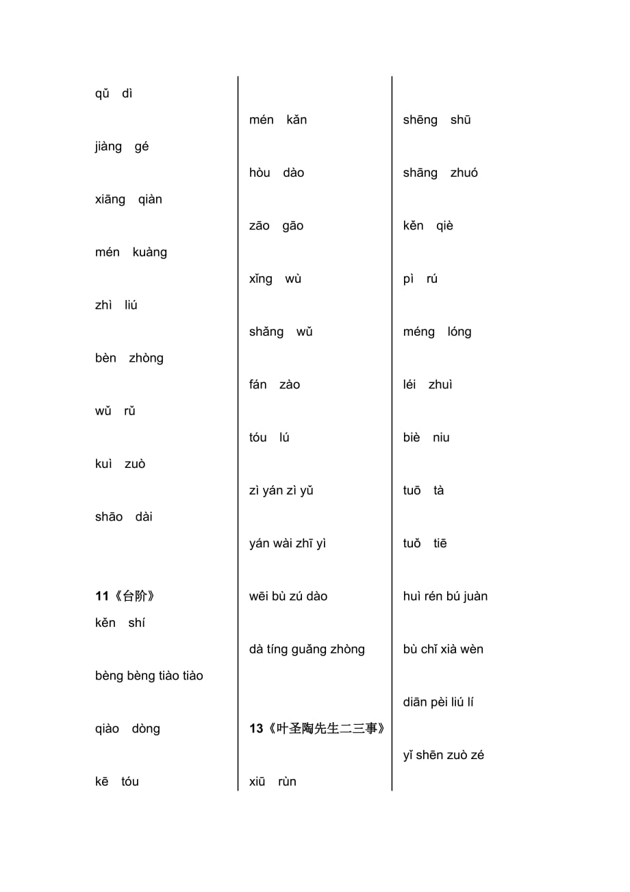 七年级语文下册字词默写_第4页