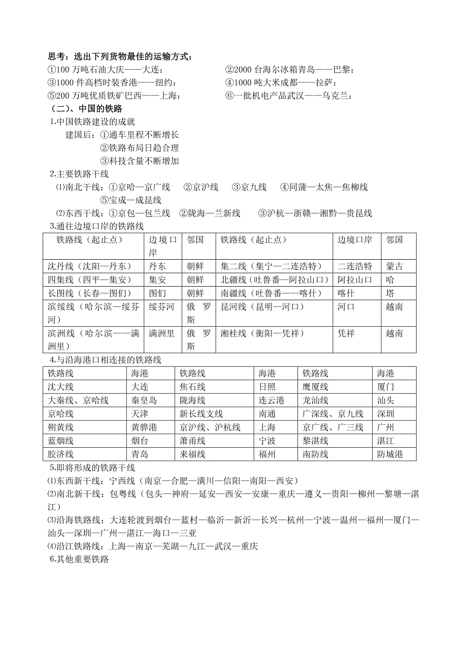 （精选）中国的交通、商业、旅游学案_第3页