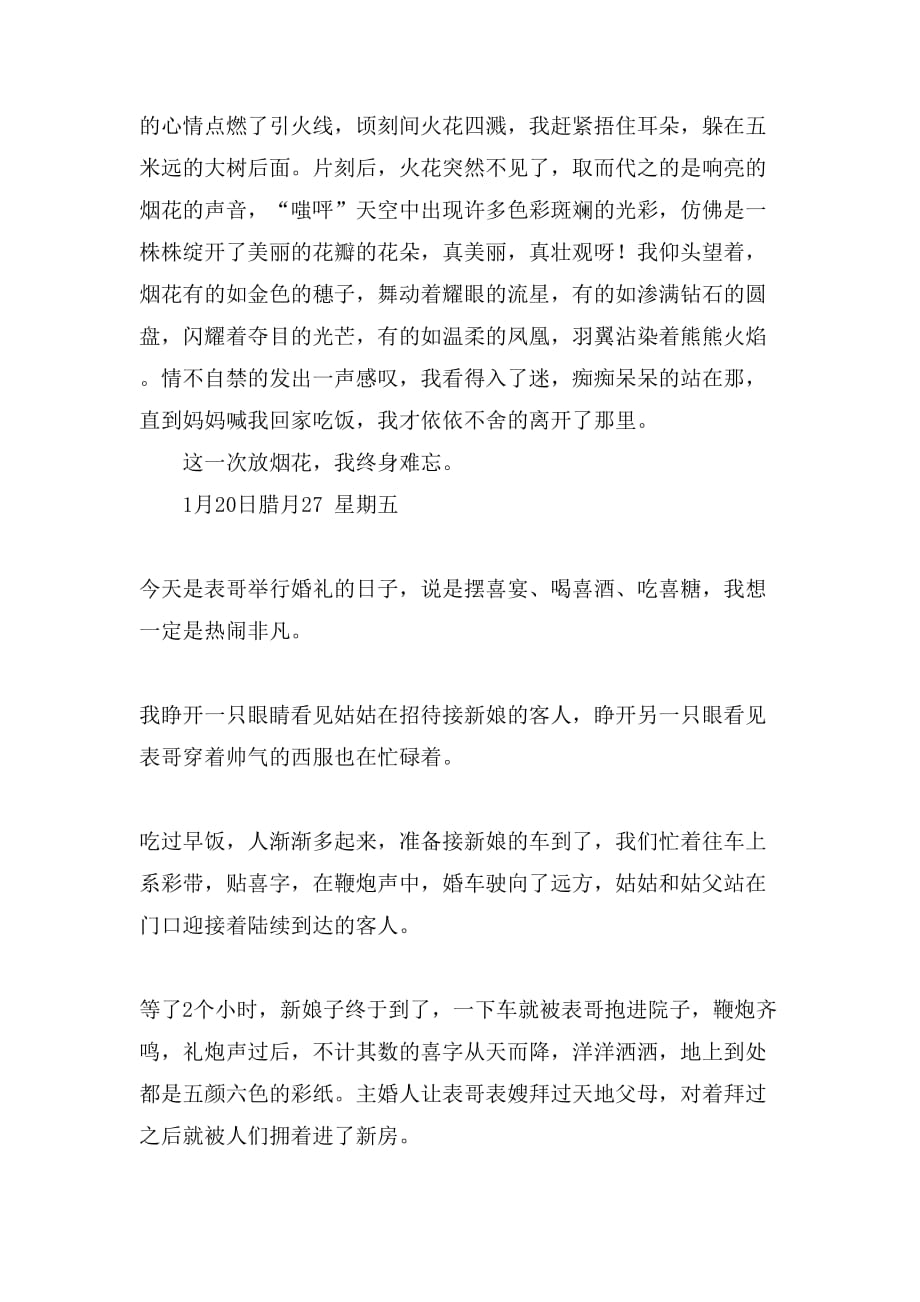 关于春节日记范文集合七篇_第3页