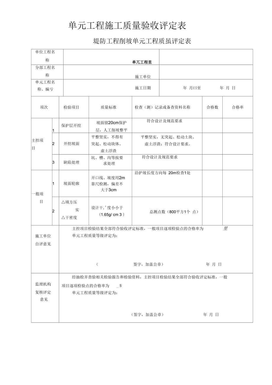 《临水侧堤身防护质量评定表》_第2页