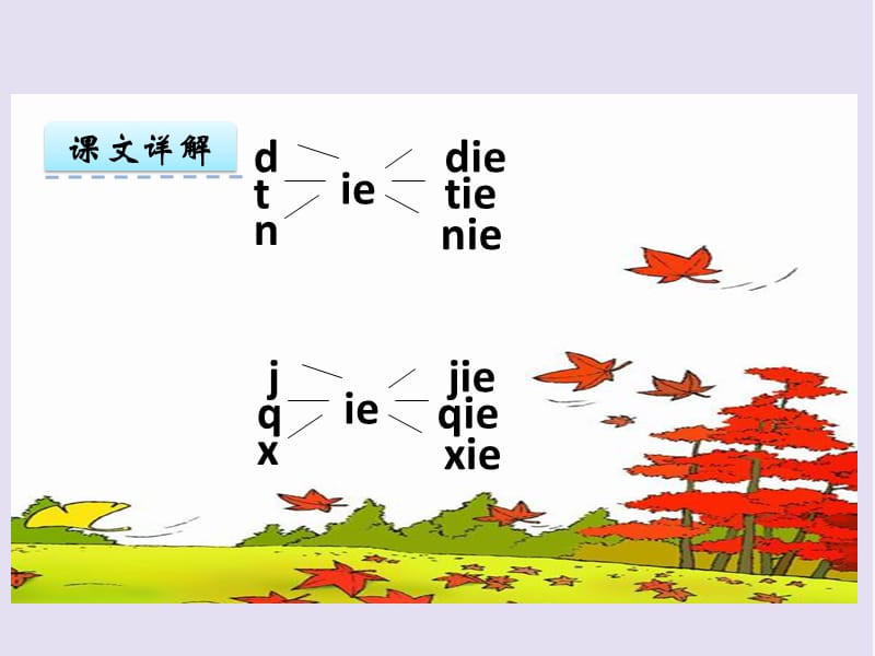 2016部编教材新人教版小学语文一年级上册《汉语拼音11 ie üe er》课件PPT_第4页