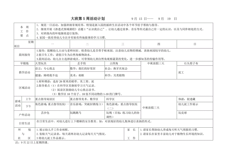 幼儿园大班周计划表秋季 .doc_第3页