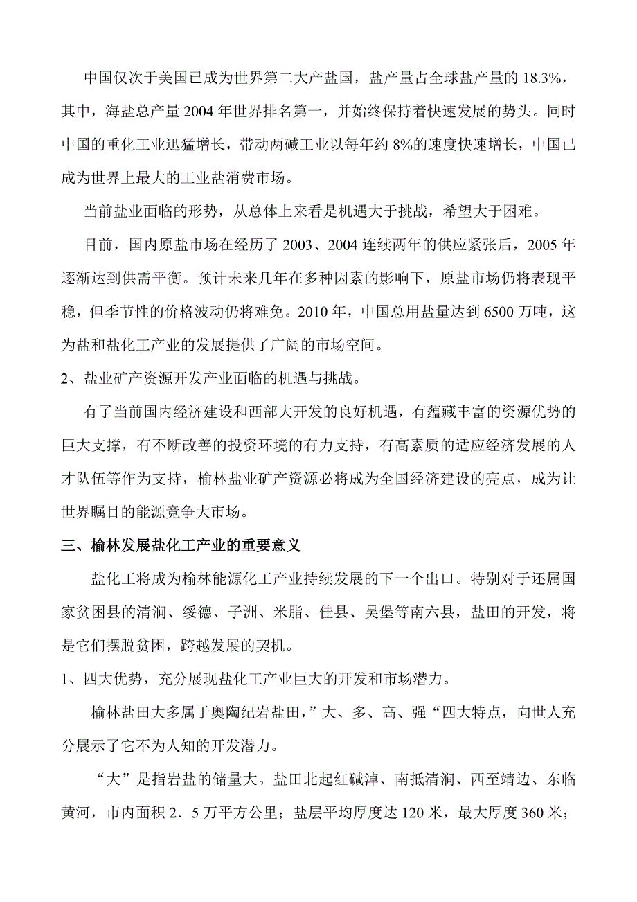 榆林盐化工产业的调研报告_第3页