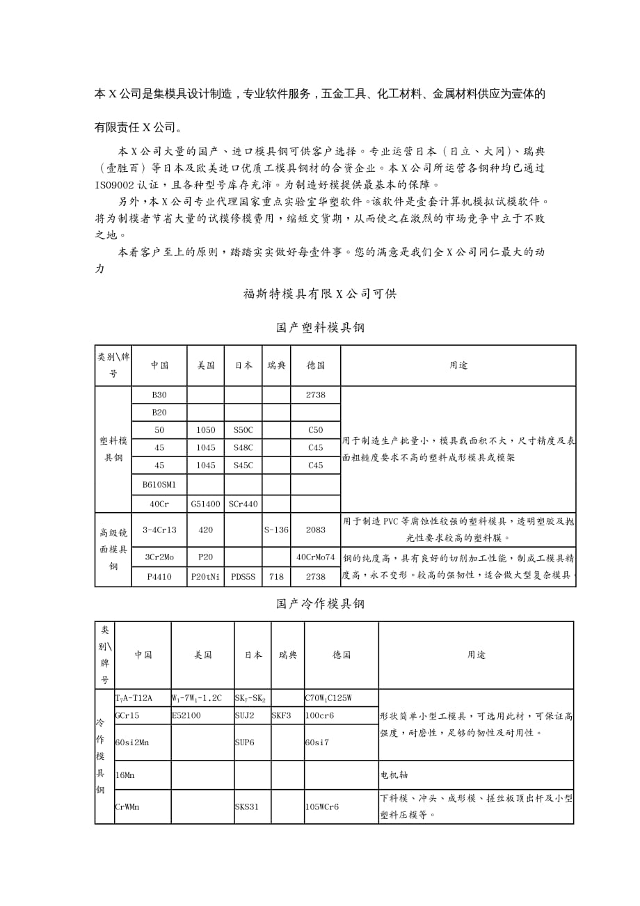 （数控模具设计）模具钢选购指南(1)_第2页