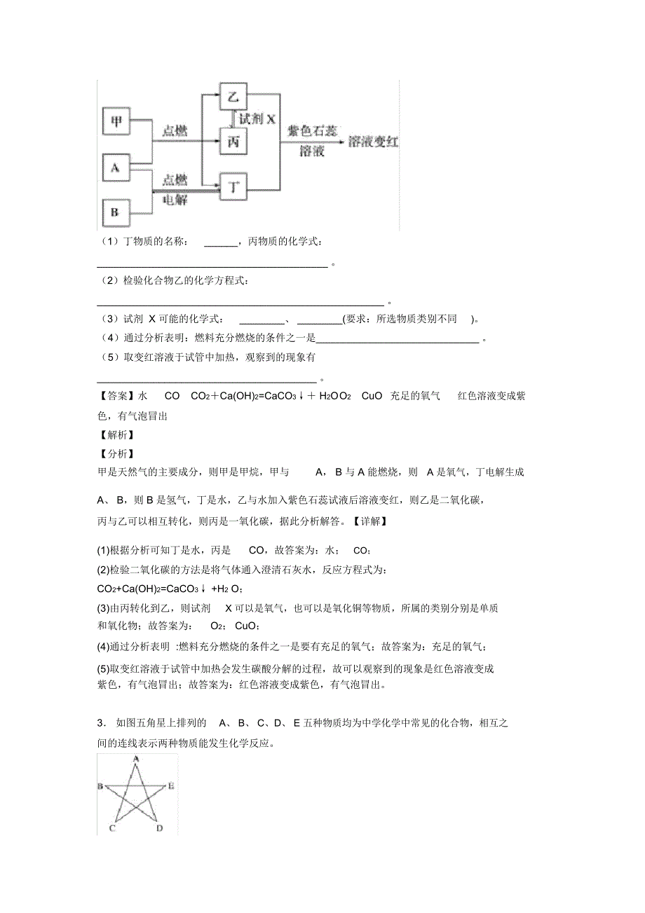 2020-2021精选高考化学易错题专题复习硅及其化合物推断题附答案_第2页