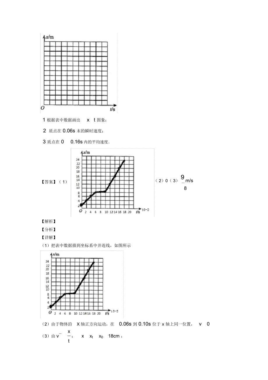 高中物理机械运动及其描述技巧和方法完整版及练习题及解析_第5页