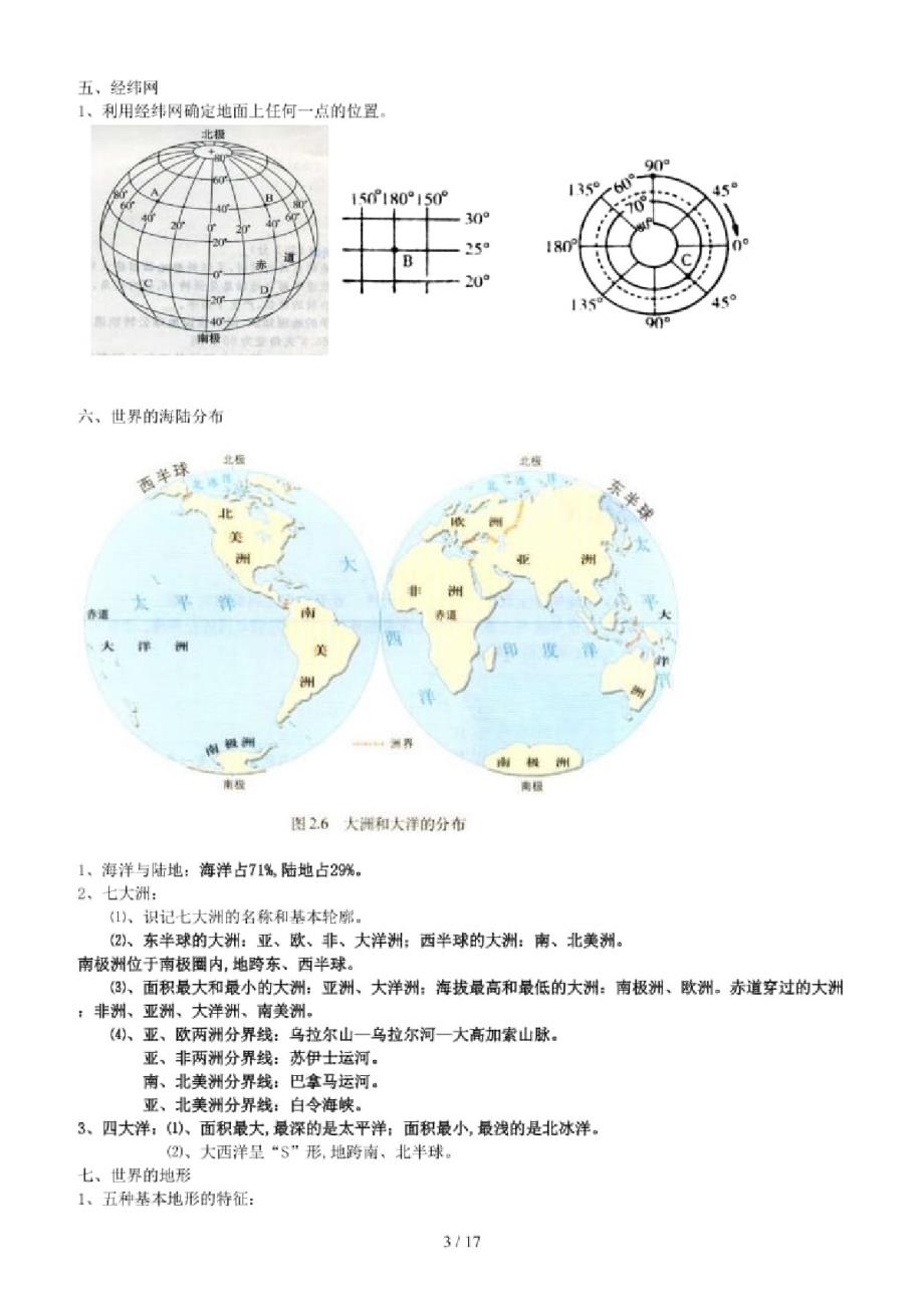 (精品)初中地理知识点汇总_第3页