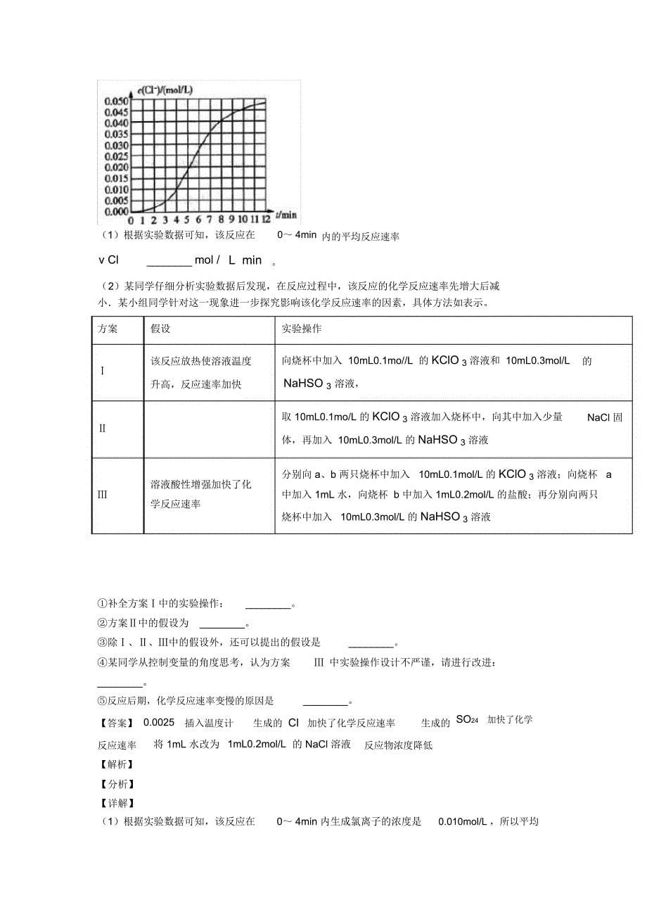 2020-2021精选高考化学易错题专题复习化学反应原理含详细答案_第5页