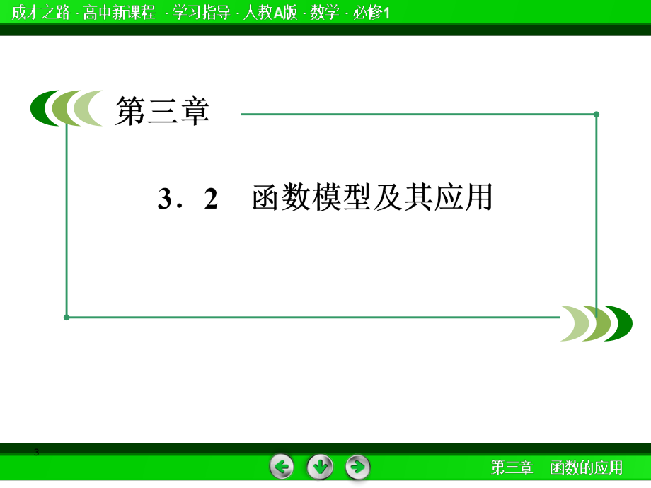 （推荐）成才之路》高一数学（人教A版）必修1课件：3-2-1 几类不同增长的函数模型_第3页