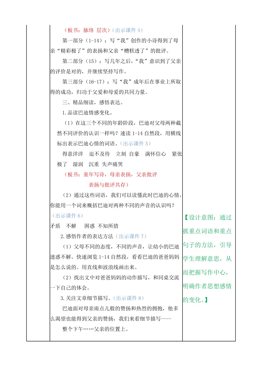 部编版语文五年级上册20 “精彩极了”和“糟糕透了”教案_第2页