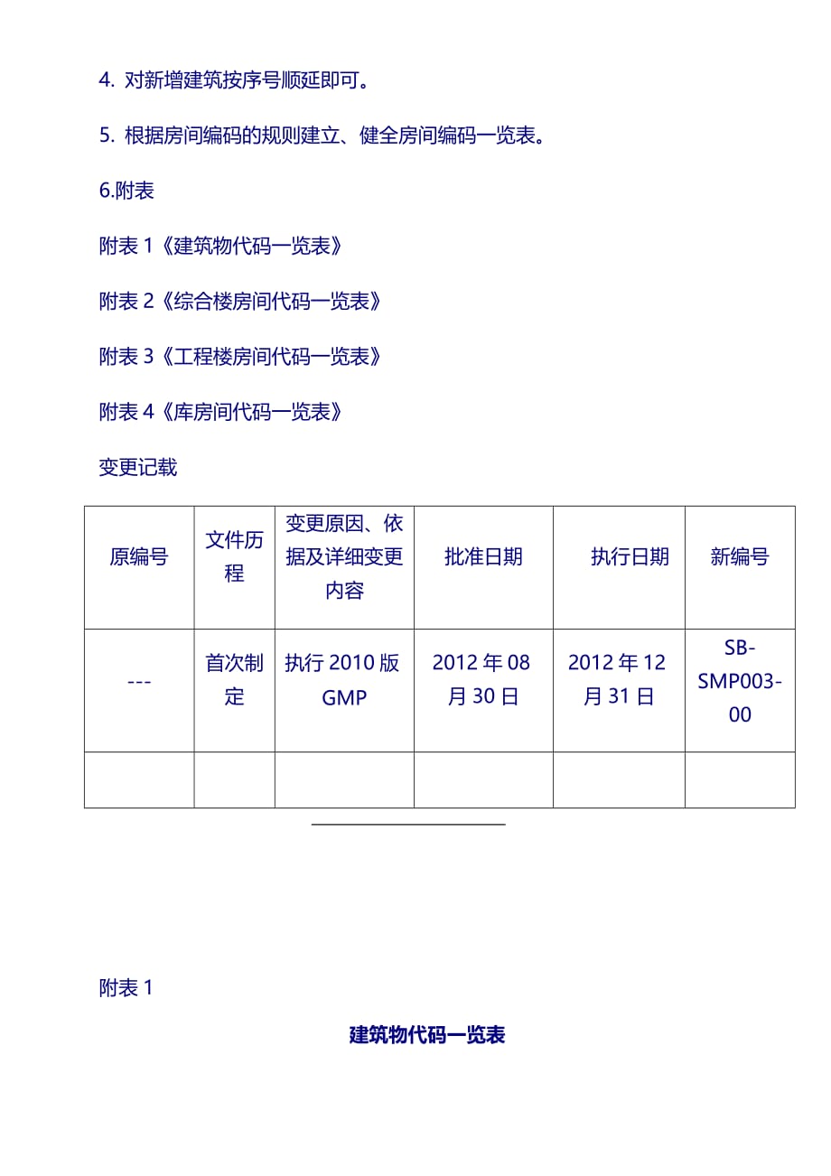 新设备管理规程SMP：03建筑物及房间编码管理规程_第3页