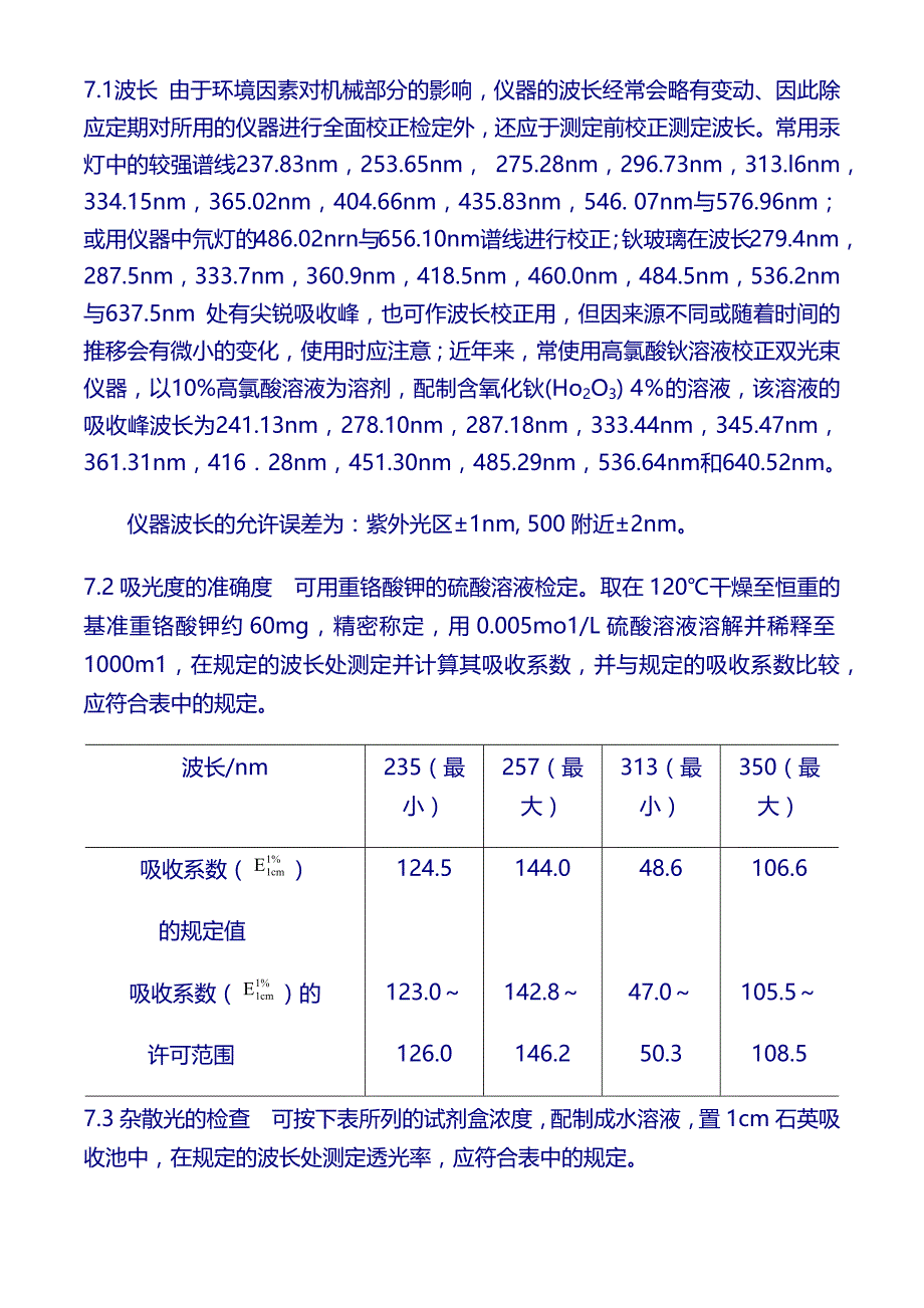 检验操作规程1：紫外-可见分光光度法_第2页