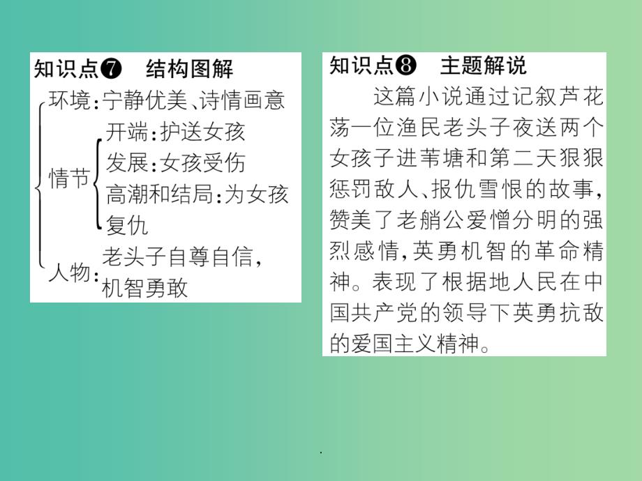 八年级语文上册 第一单元 2《芦花荡》_第4页