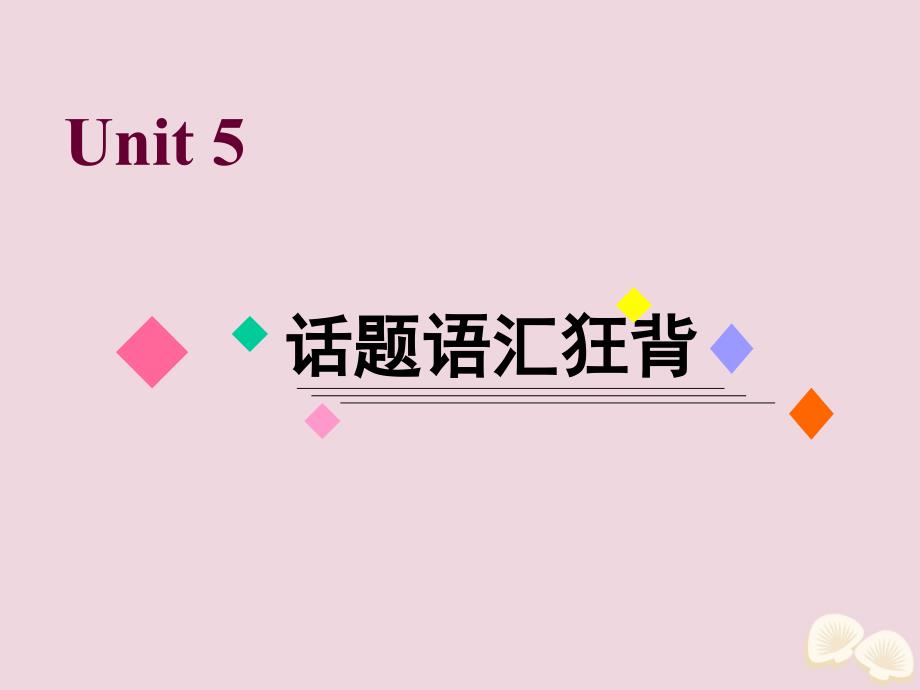 2021届高考英语一轮复习话题语汇狂背Unit5Firstaid课件新人教版必修_第1页