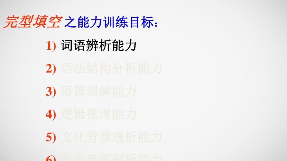 高考英语《完形填空答题技巧及训练》-完整版课件_第2页