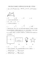 北师大版八年级数学上册期末复习综合练习题（含答案）1