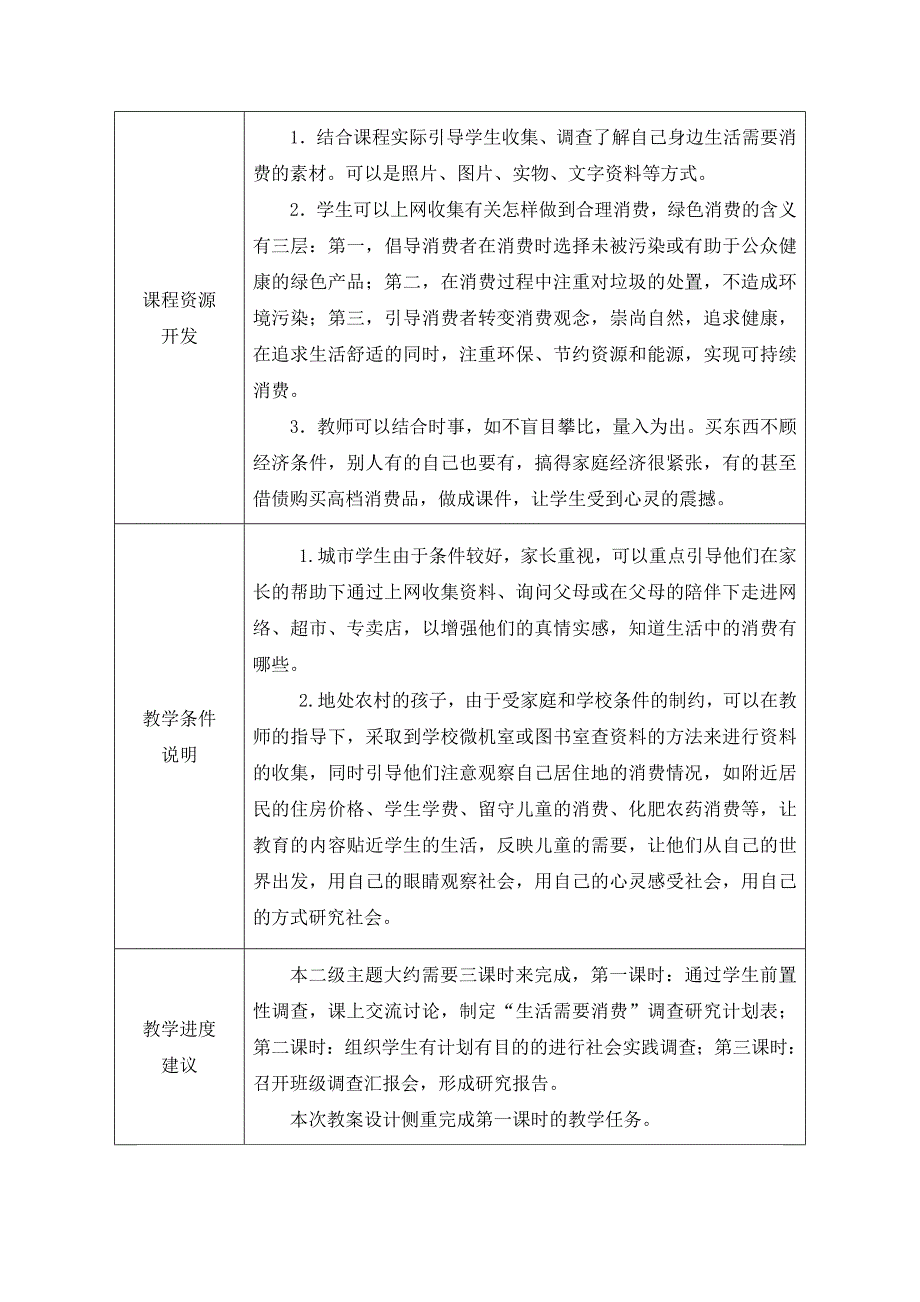 山东人民版小学四年品德与社会上册《生活中的消费》教学设计_第4页