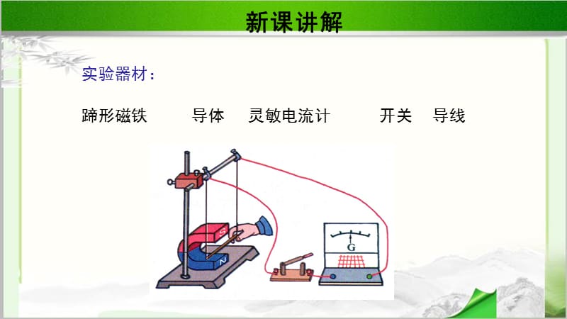 《学生实验：探究—产生感应电流的条件》公开课教学课件【物理北师大版九年级】_第4页