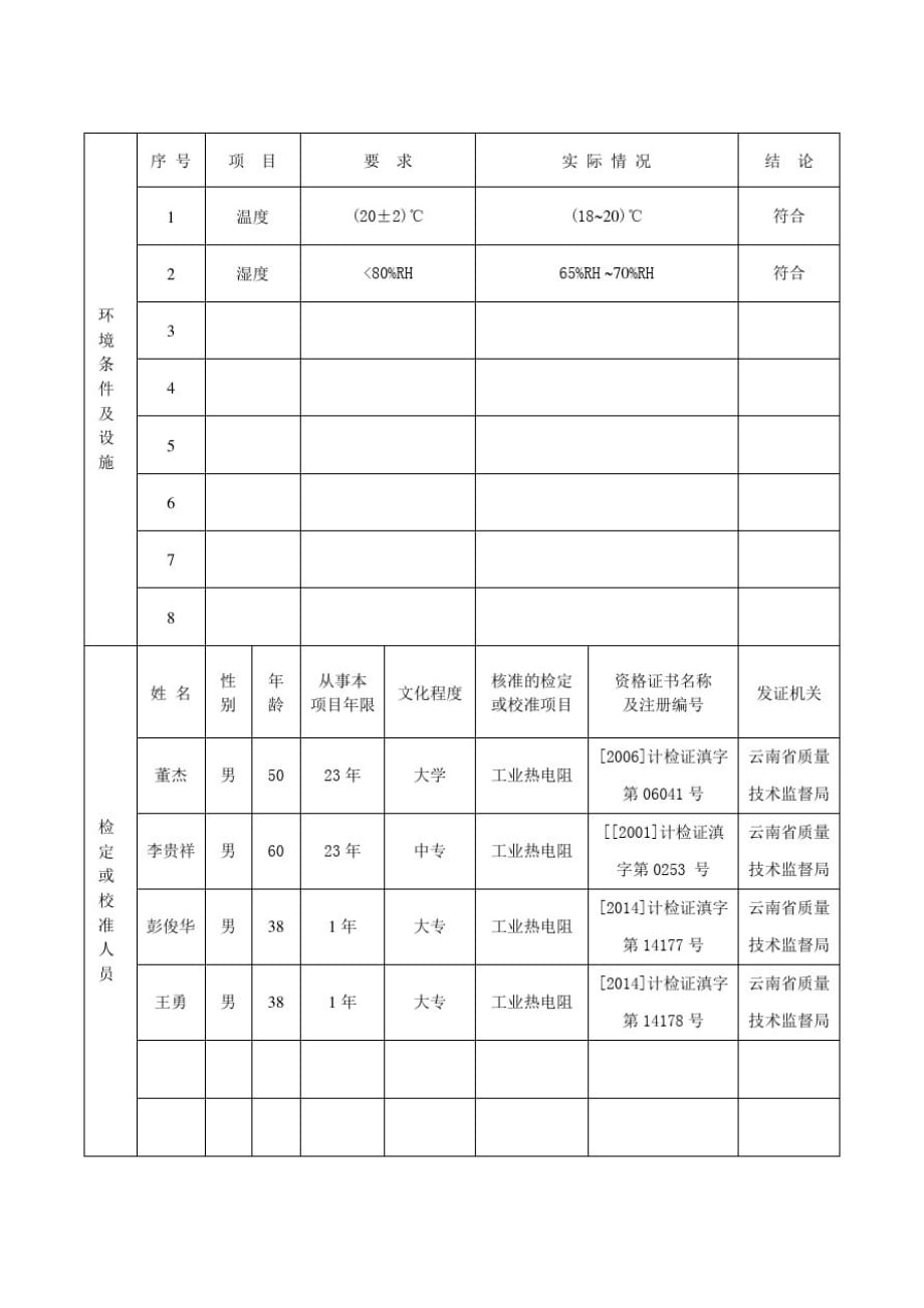 计量标准考核(复查)申请书(二等铂电阻温度计)[参照]_第4页