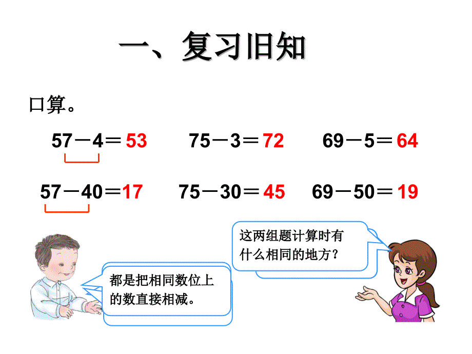 人教版小学二年级上册数学教学课件-4-两位数减一位数的退位减2014_第3页