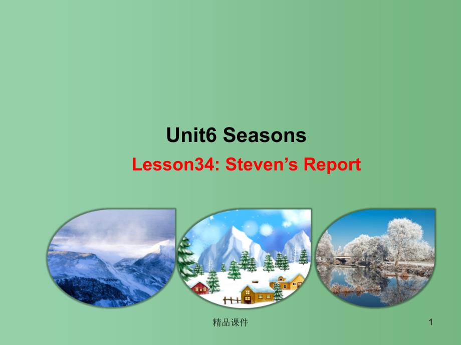 七年级英语下册 Unit 6 Seasons Lesson 34 Steven_第1页