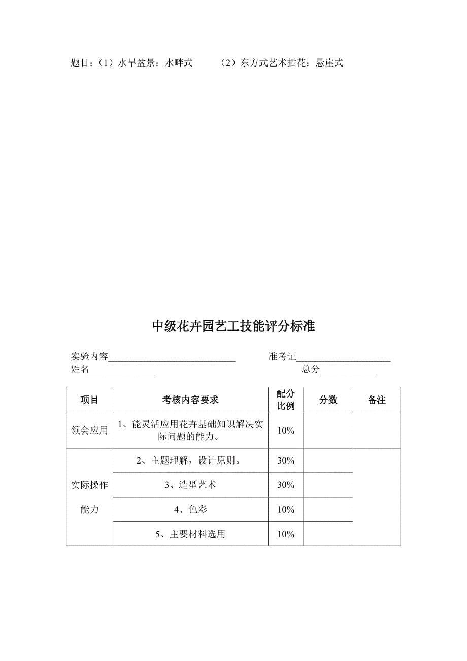 中花卉园艺工试卷(doc 18页)_第5页