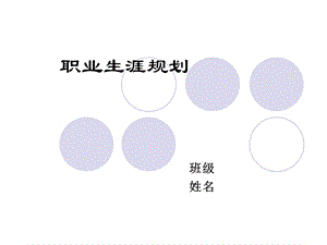 职业生涯设计ppt模板材料.ppt