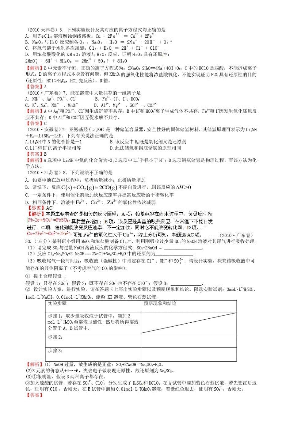 备战2013高考化学6年高考母题精解精析专题讲解_第5页