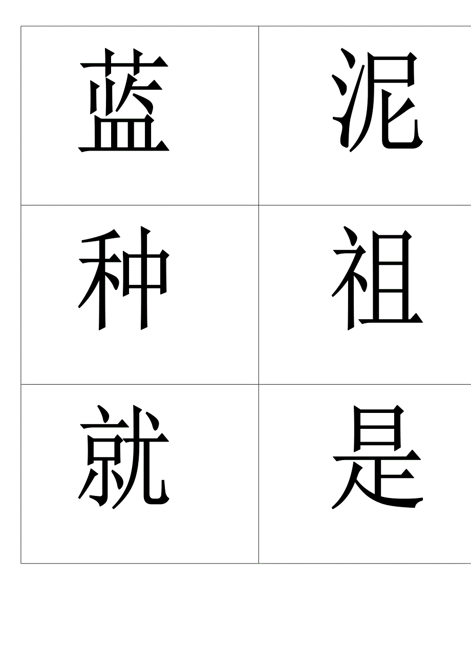 1年级汉语拼音卡片(四声+整体认读音节)_第2页