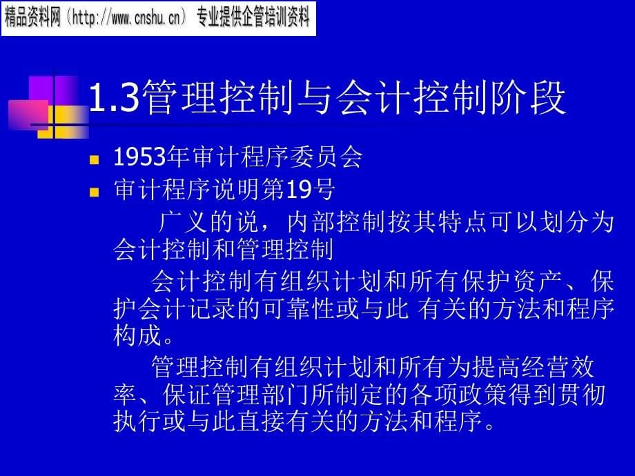 企业内部控制理论沿革与批判(ppt 165页)_第5页