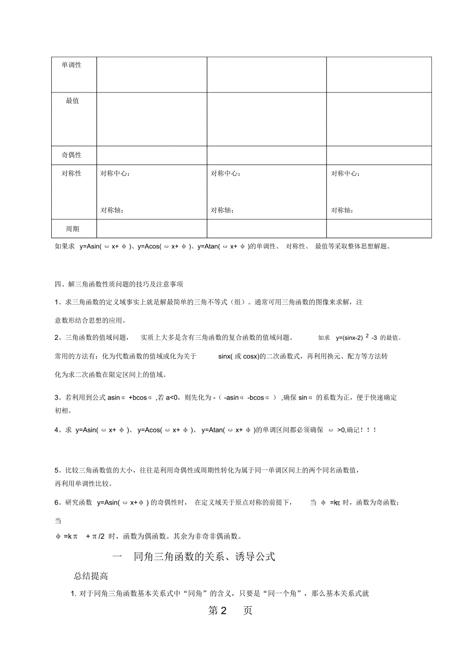 重庆市人教版高中数学必修四3.2三角恒等变换素材_第2页