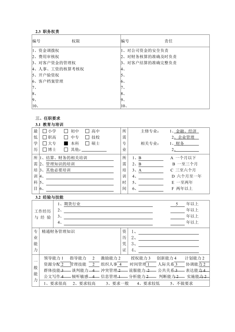 资产管理员岗位职务说明书(doc 33个)30_第3页