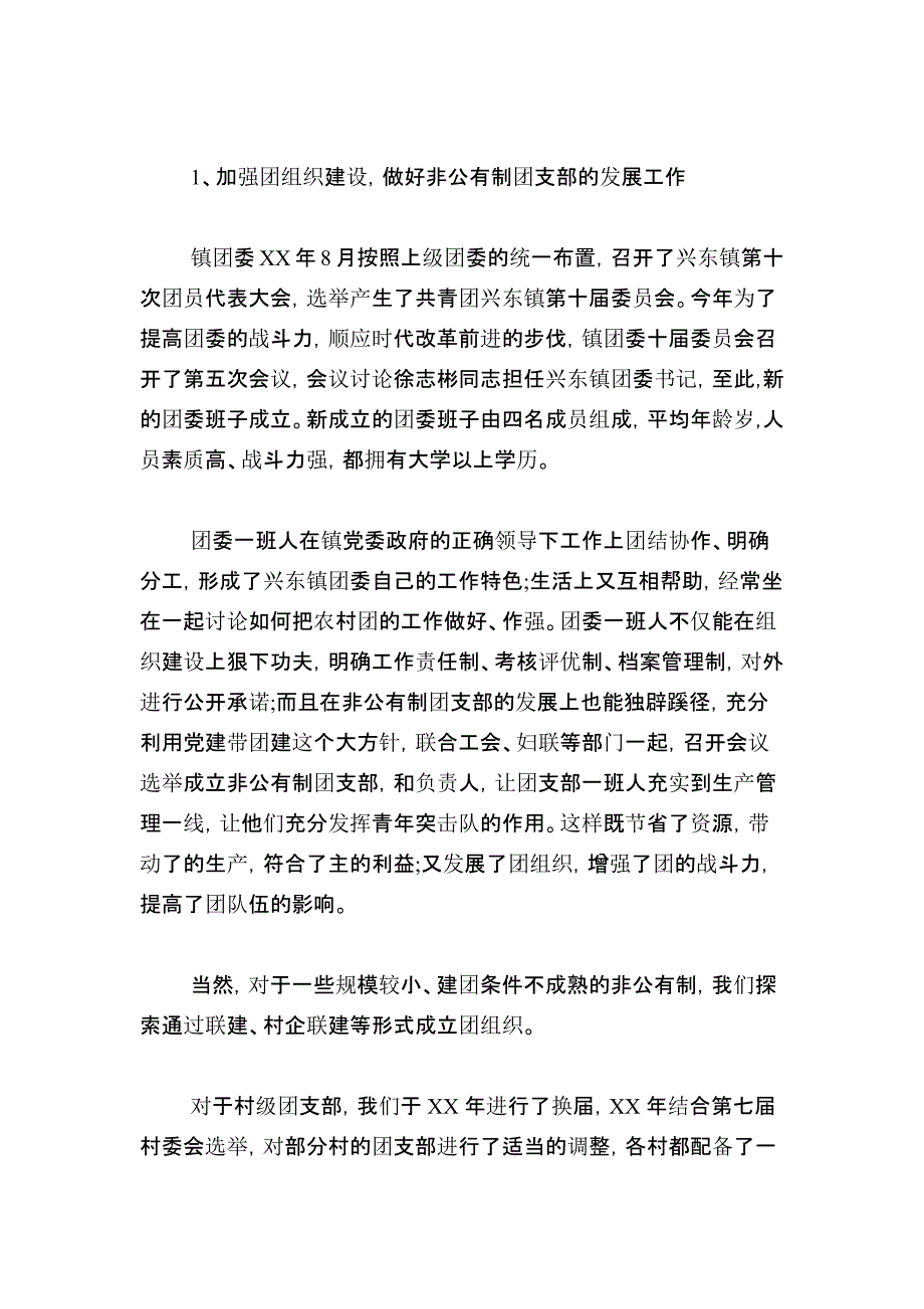 镇创建“省五四红旗团委”申报材料总结报告模板_第2页