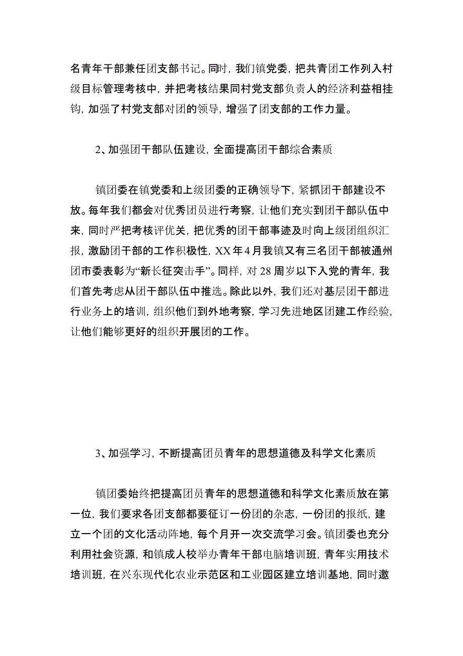 镇创建“省五四红旗团委”申报材料总结报告模板_第3页