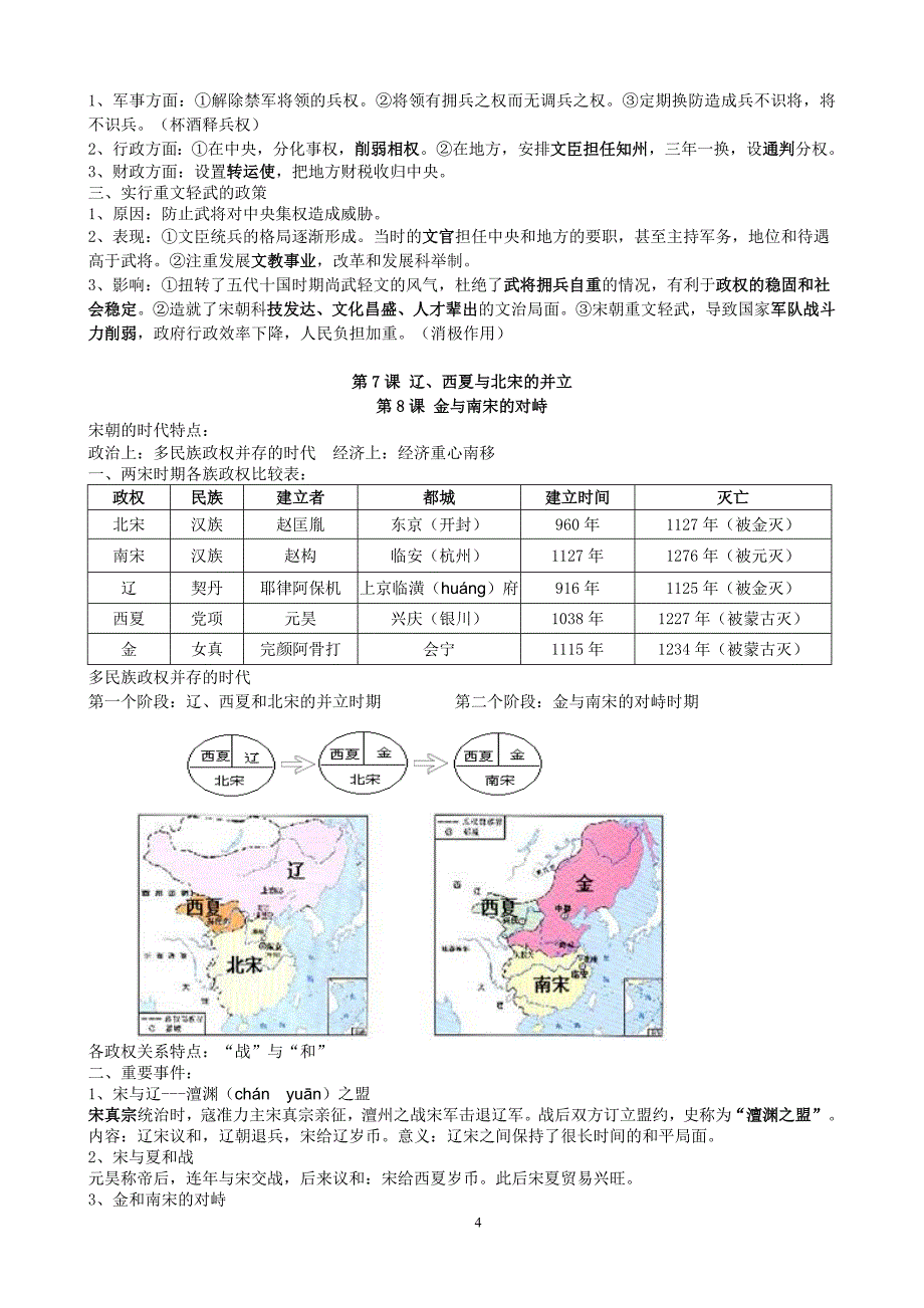 部编版新七年级历史下册知识点总结_第4页