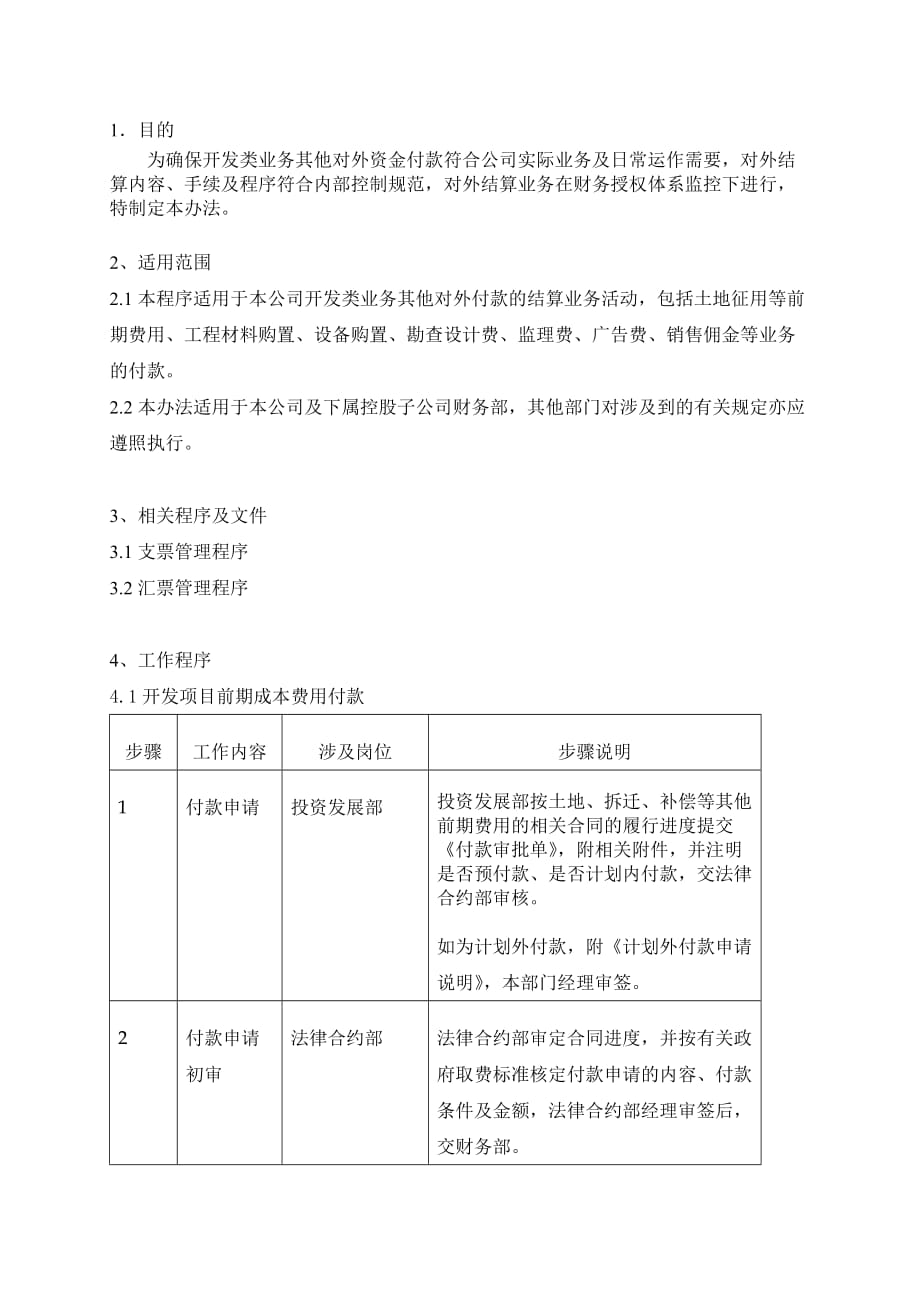 某置业公司开发业务其他付款管理程序(doc 7页)_第2页