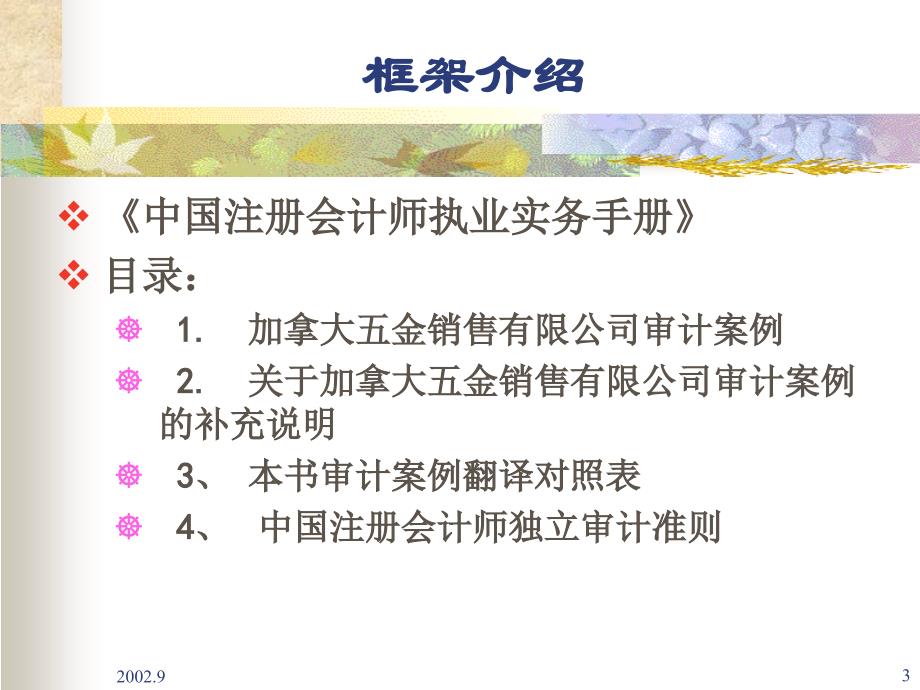 审计实务框架分析报告(ppt 51页)_第3页