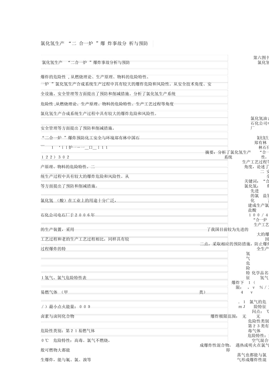 氯化氢生产安全_第1页