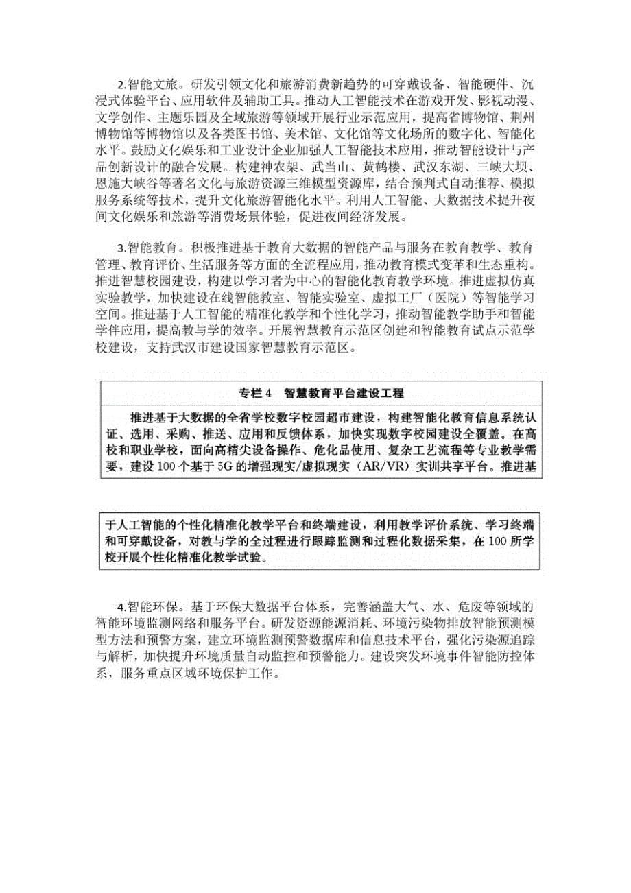湖北省新一代人工智能发展总体规划2020-2030精品_第5页